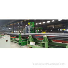 Pipe palletizing and strapping machine